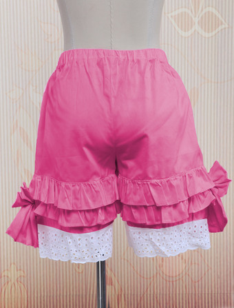 ショートドロワーズ　ピンク　コットン　大きいサイズ　スウィートドロワーズ