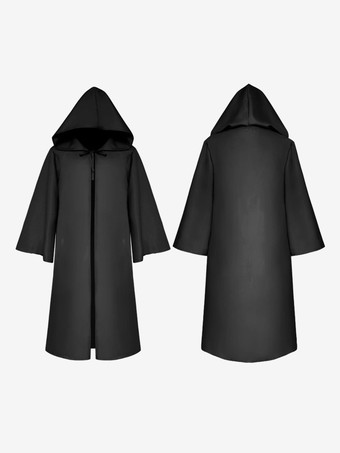 ブラック 男性クリスマスポンチョブルゴーニュマントポリエステルクリスマスハロウィンホリデーコスチューム