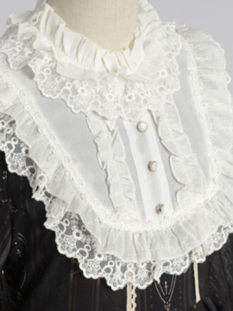 甘いロリータOPドレス白長袖ポリエステルデイリーカジュアルロリータワンピースドレス