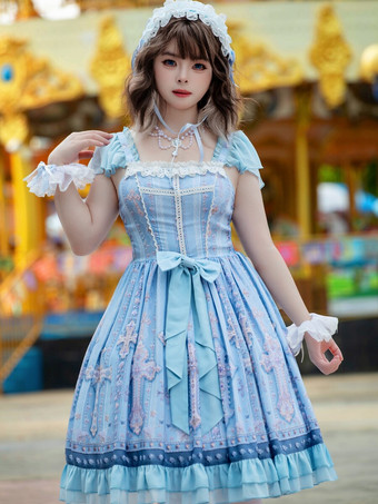 スイートロリータドレス ポリエステル ノースリーブ スイートロリータドレス