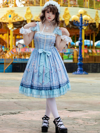 スイートロリータドレス ポリエステル ノースリーブ スイートロリータドレス