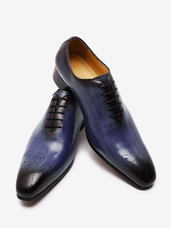 メンズドレスシューズ オックスフォードシューズ 高品質ラウンドトゥ 牛革 プロム ウェディングシューズ