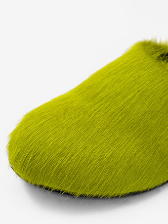 Women Winter Slippers Faux Fur Hair Round Toe slides
