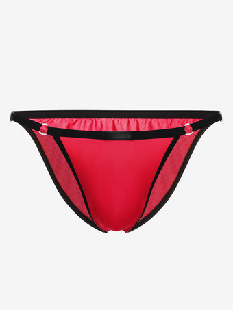 レッド 男性下着　新作　ナイロン　セクシー　ハネムーン　