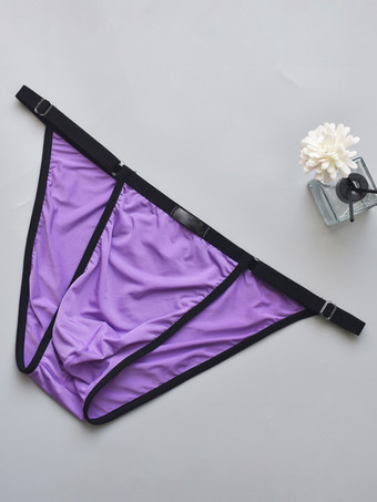 パープル 男性下着　新作　ナイロン　セクシー　ハネムーン　