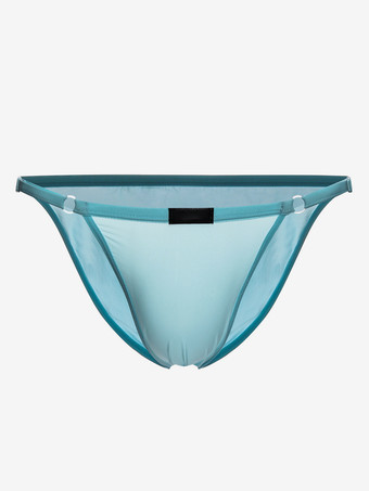 ライトスカイブルー男性下着　新作　ナイロン　セクシー　ハネムーン　