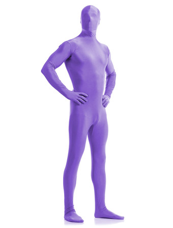 全身タイツ　パープル　 ピュア　ニンジャ　舞台　演劇　仮装　変装　パーティー衣装　イベント　宴会　コスチューム