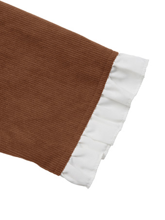 ヴィンテージAライン長袖コーデュロイミニドレス（レディース）2025