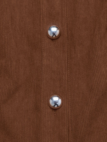 ヴィンテージAライン長袖コーデュロイミニドレス（レディース）2025