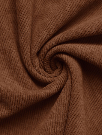 ヴィンテージAライン長袖コーデュロイミニドレス（レディース）2025