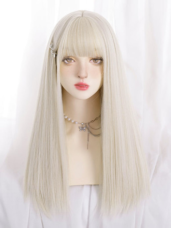 ご参考ください ロリータ ロングウィッグ 耐熱ファイバー イメージ通り ロリータ アクセサリー