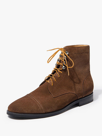 ブラウン 靴 メンズシューズ ワークブーツ メンズブーツ 牛革 シック コーヒーブラウン