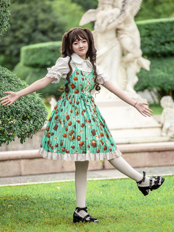 スイートロリータドレス ポリエステル ノースリーブ スイートロリータドレス