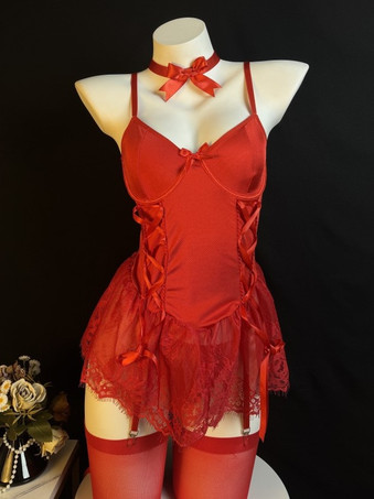 Costumi sexy di Natale corsetti seducenti calzini alti fino al ginocchio set di pantaloni