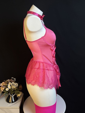 Costumi sexy di Natale corsetti seducenti calzini alti fino al ginocchio set di pantaloni