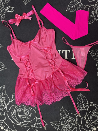 Costumi sexy di Natale corsetti seducenti calzini alti fino al ginocchio set di pantaloni