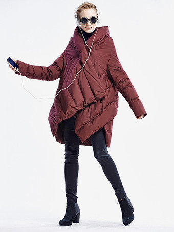 レディース ダウンジャケット イレギュラーダックダウン