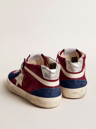 Zapatillas deportivas para hombre con punta redonda roja y estampado de estrellas zapatos de caña alta