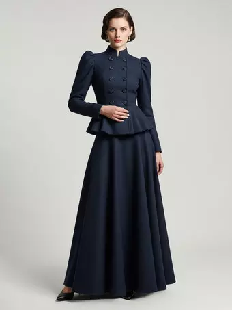 strapless open back dress Line & Dot Eton Peplum Jacket – Whim main image 0