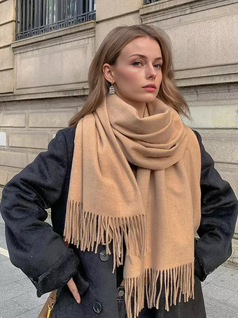 Kamel Schicker Damenschal aus Polyesterfaser