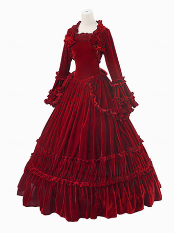 ビクトリア朝の女性用ドレス ポリエステル ヴィンテージ女性服 ヴィンテージ服