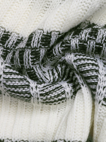 レディース プルオーバー セーター ハンターグリーン ツートン ジュエルネック 長袖 レイヤード アクリル セーター