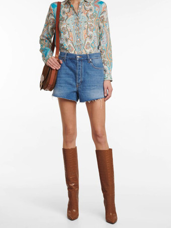 ピンクのニーハイブーツ女性スティレットワイドカーフブーツスネークパターン明るいレザー