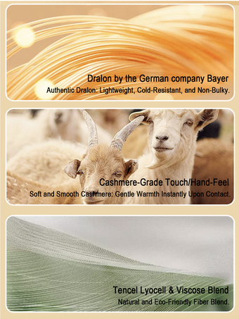 カシミア＆リヨセル 暖かいスキニーサーマルアンダーウェアセット 2025