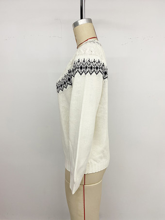 フェアアイルニットジャンパー ハイネック 長袖 プルオーバー レディース 2025