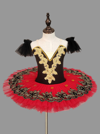 レッド バレエ ダンス衣装 ピンク 女の子 子供 バレリーナ ライクラスパンデックス ドレス ドレス ダンスウェア