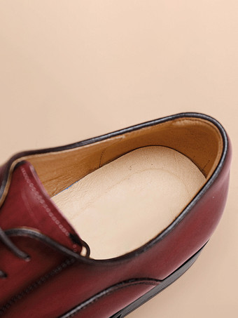 メンズドレスシューズ レザーポインテッドトゥフォーマルダービーシューズ オフィスやプロムに最適