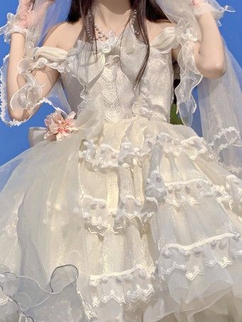 黒ロリータポリエステルノースリーブジャンパーロリータドレス