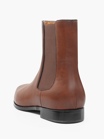 メンズ チェルシーブーツ ブラウン アンクルブーツ