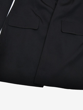 2026年レディース向け、モダンなボタンアップスリムブレザーミニドレス