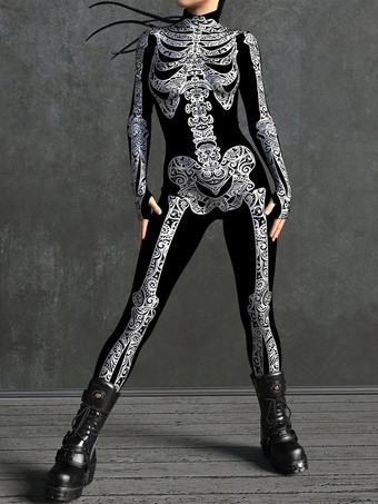 グレイセクシーなサイバーパンクレディースゼンタイ3D解剖学的ジャンプスーツヴェネツィアカーニバルスキンスーツ