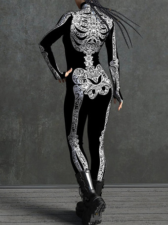 セクシーなサイバーパンクレディースゼンタイ3D解剖学的ジャンプスーツヴェネツィアカーニバルスキンスーツ