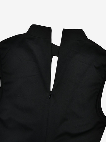 エレガントなキーホールカットアウトハイネックマーメイドマキシドレス（レディース）2026