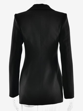 モダンなブレザー、パッド入りショルダー、ルーシュボディコンミニドレス（レディース）2026