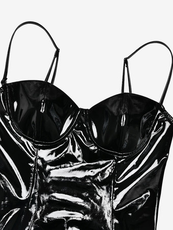 セクシーなエコフレンドリーレザーボディコンミディドレス（レディース）2026