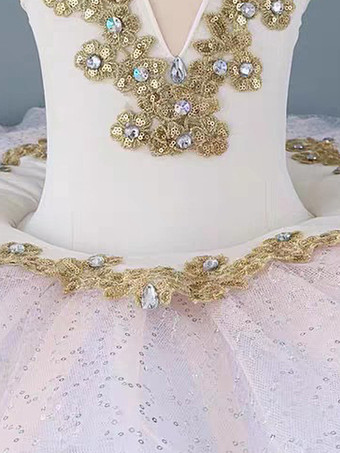 バレエダンス衣装 サーモンピンク レディース キッズ バレリーナ アップリケ ジャンパースカート チュニック ダンスウェア