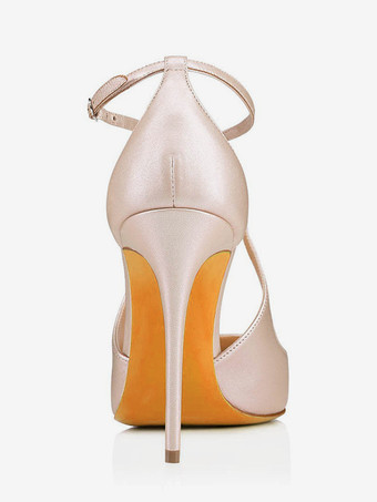 レディースハイヒール ポインテッドトゥ ノットハイヒールパンプス