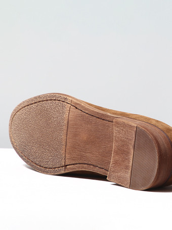 メンズ スエード ボートローファー ラウンドトゥ スリッポン カジュアルシューズ タッセル付き