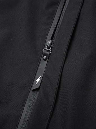 メンズ フード付きジャケット 長袖 ジップ開閉 サイドポケット カジュアルコート