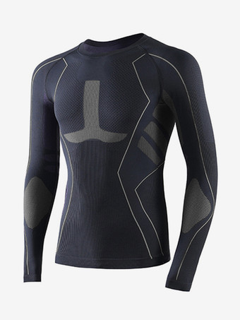 メンズ アウトドア 速乾 スキーアンダーウェアセット 通気性 吸湿発散性 コンプレッション ツーピースセット