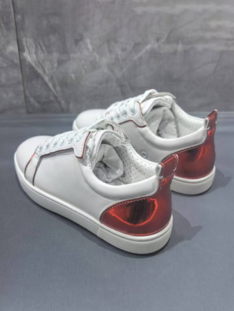 Damen-Freizeitschuhe runde Zehenpartie Schnürschuhe Skate-Sneaker