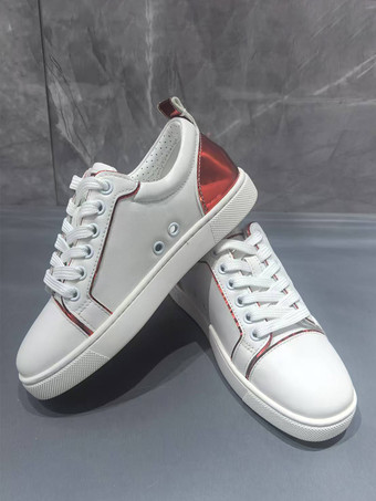 RotDamen-Freizeitschuhe runde Zehenpartie Schnürschuhe Skate-Sneaker