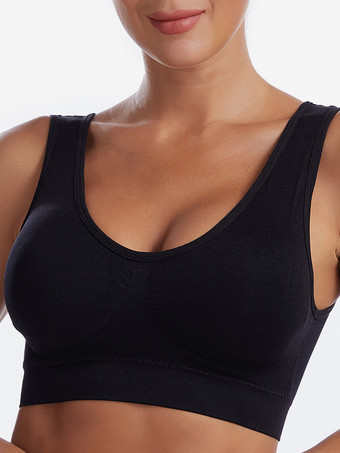 ブラック 花嫁下着 ビスチェ プラスサイズ スポーツブラ レディース ハイインパクトサポート ランニング ワイヤレス レーサーバック ヨガトップ リフト付き