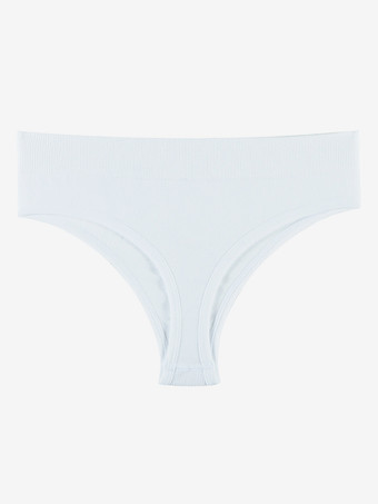 ホワイト ランジェリーショーツ ピュアエステティックTバック レディース シームレス インビジブル ミッドライズ プラスサイズ Tバック