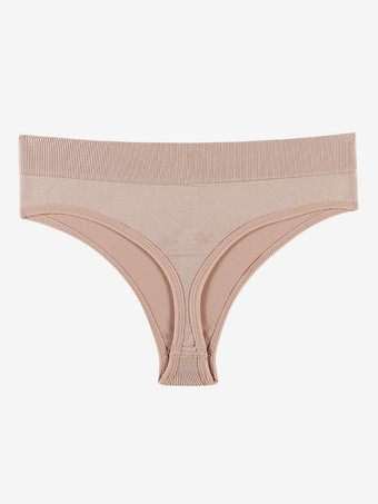 ピンクランジェリーショーツ ピュアエステティックTバック レディース シームレス インビジブル ミッドライズ プラスサイズ Tバック