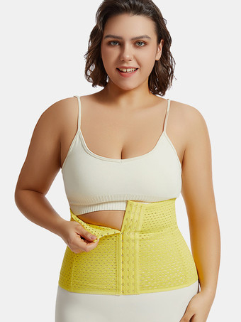 ウエストニッパー 産後ワークアウト お腹周りをコントロールするベルト くり抜きバックサポートコルセット シェイプウェア ブラウン フロントボタン